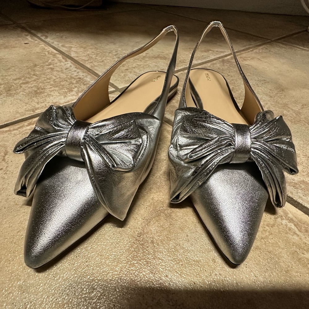Maeve Silver Bow Flats